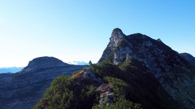 Übergang zum Bergwerkkogel mit Dachsteinblick