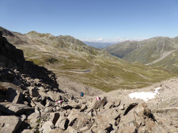 Radurschlscharte, Übergang Hohenzollernhaus - Weißkugelhütte