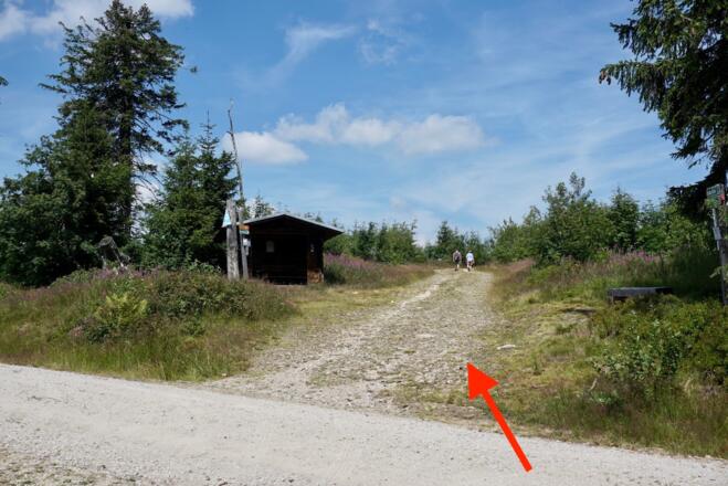 Abzweigung zum Arbersteig