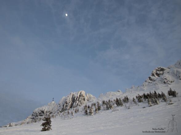 die Kampenwand bei Mondlicht