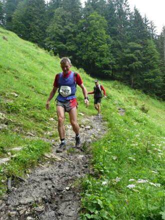 Feucht-fröhlich in Richtung Simandl Alm