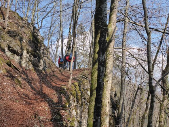 Der Weg ist an einigen Passagen schön und breit angelegt