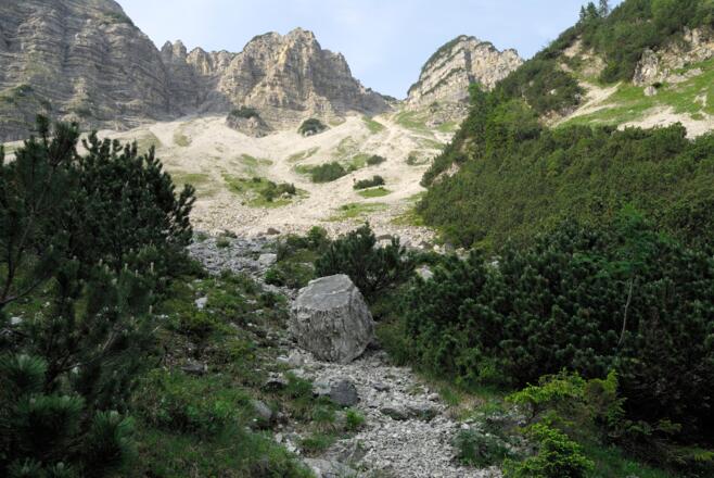 Aufstieg durchs Hochgrieskar