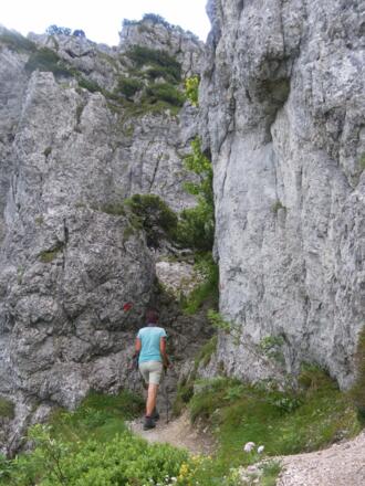 Zustieg zum Nordwandsteig