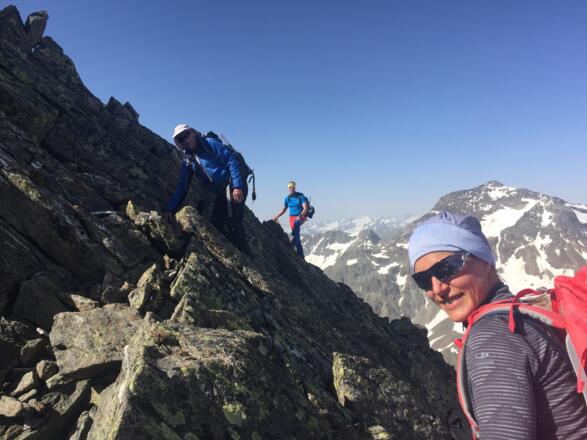 kurz vor der Schlüsselstelle