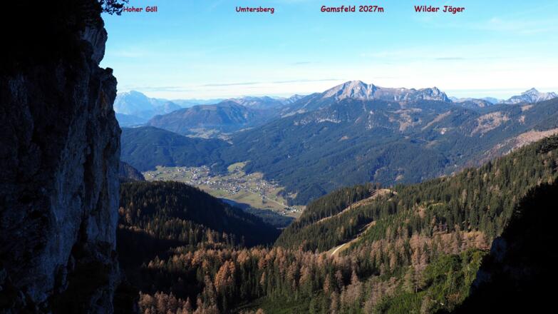 Steilabstieg ab 1795m, Blick nach Gosau