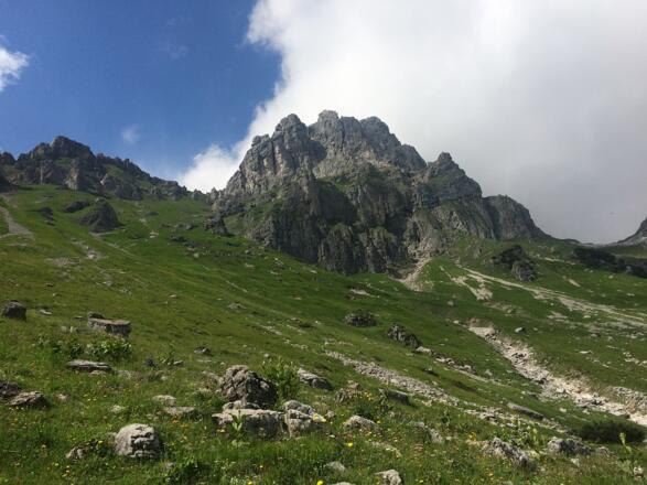 Schöne Felspanoramen