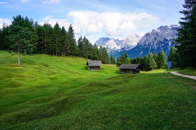 Buckelwiesen auf dem Abstieg zur Korbinianhütte
