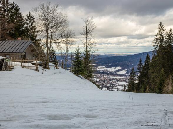 Schon hoch über Ruhpolding.