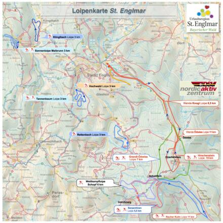 Loipenkarte St. Englmar