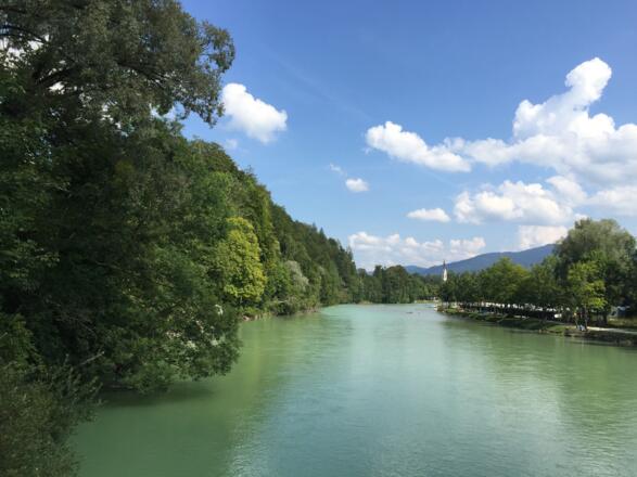 Auf der Brücke vom alten Fährhaus, Bad Tölz