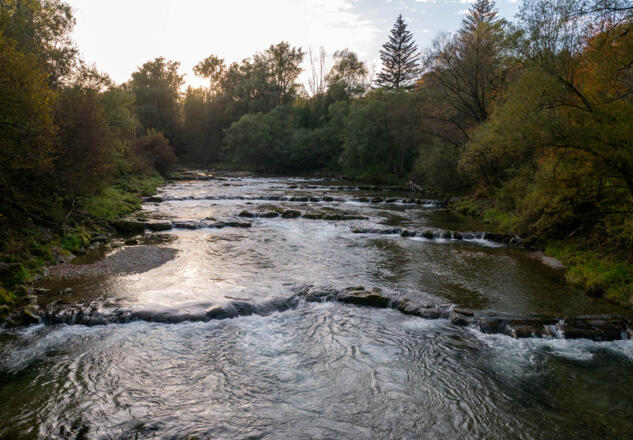 Die Mangfall bei Grub
