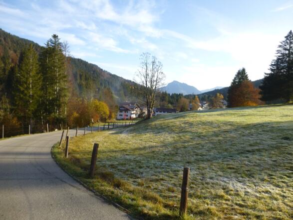 Erste Meter nach der Gunzesrieder Säge