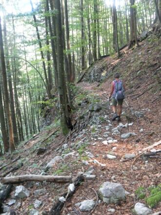 Hohlweg zum Maserersattel