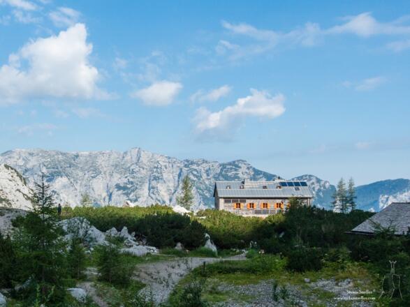 Der Blick zurück, kurz nach der Blaueishütte.