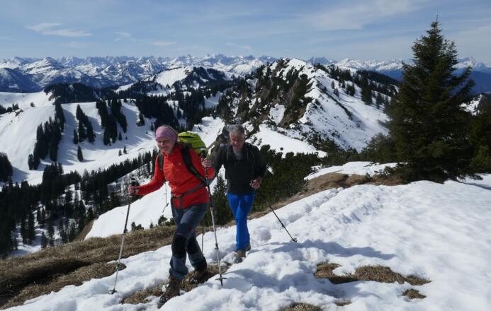 Unterwegs auf dem Kampengrat