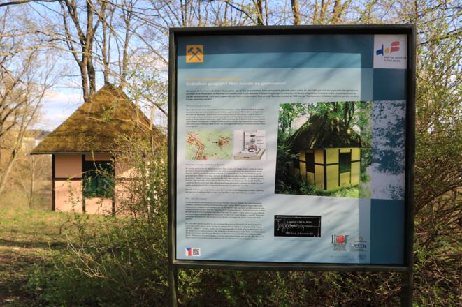 Infotafel mit Erdbebenhaisla