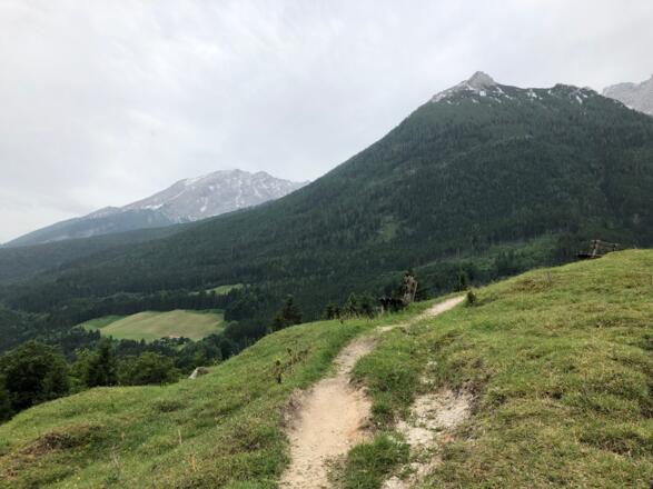 Blick auf den Watzmann kurz vor dem Wartstein