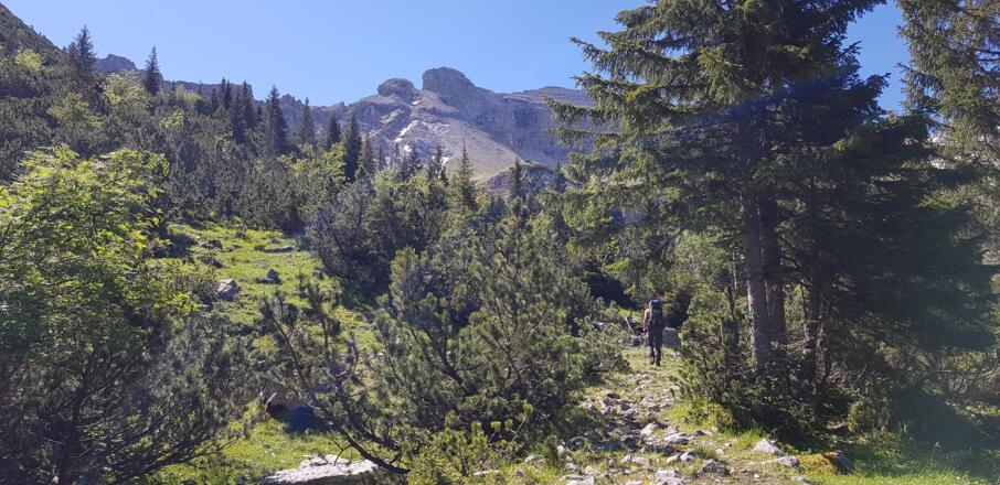 Aufstieg zum Joch Jägersruh