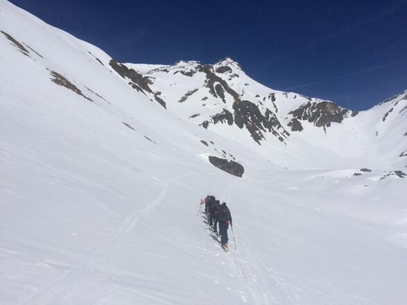 Aufstieg aus dem Val Urschai zum Fötschölpass