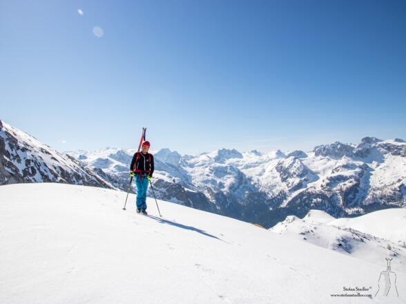 Den Gipfel des Hohen Laafeld erreicht.