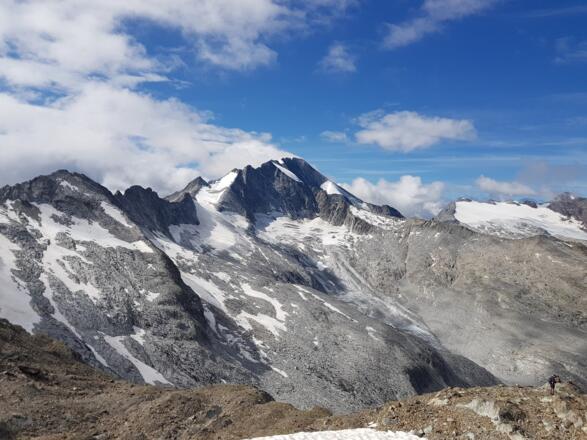herrlicher Ausblick auf das Gletschergebiet von Hochgall