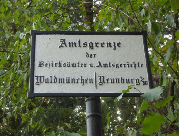 Amtsgerichtsgrenze Neunburg - Waldmünchen