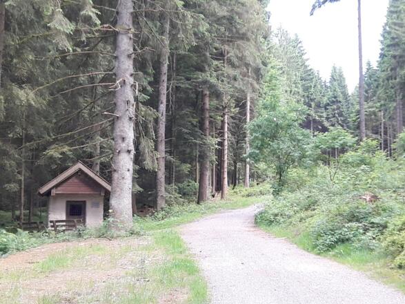 Weg bei der Kapelle St. Bernhard
