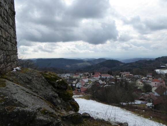 Blick auf Brennberg von der Burg aus