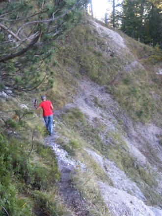 Querung der Erosionsrinne