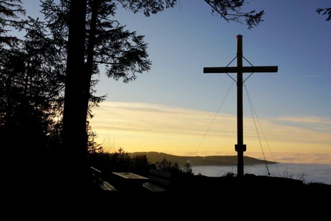 Käsplatten-Sonnenuntergang