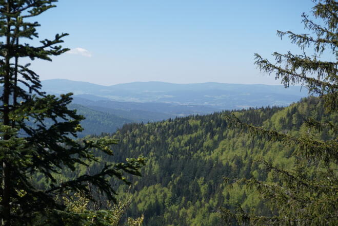 Vogelsang, Rauher Kulm und Hirschenstein von der Schweiklruhe