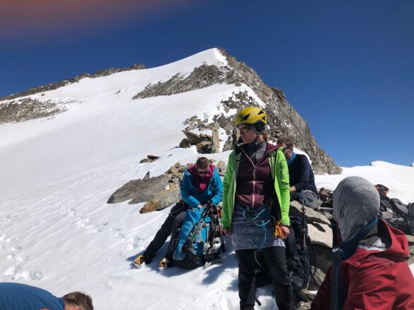 150 Meter unterhalb des Gipfels der Dreiherrnspitze