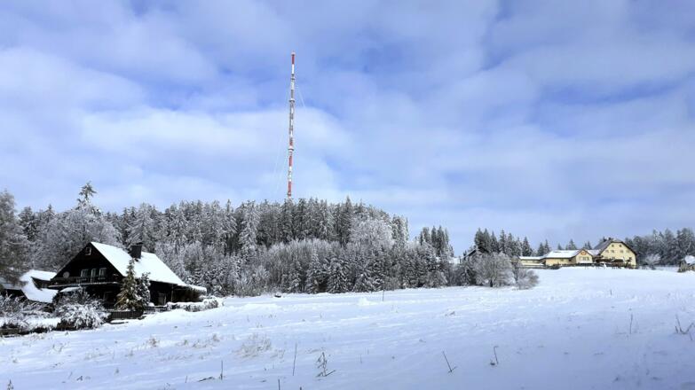 Rückblick von der Südabfahrt ~ 840m