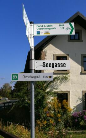 Wegweiser in Wohnau