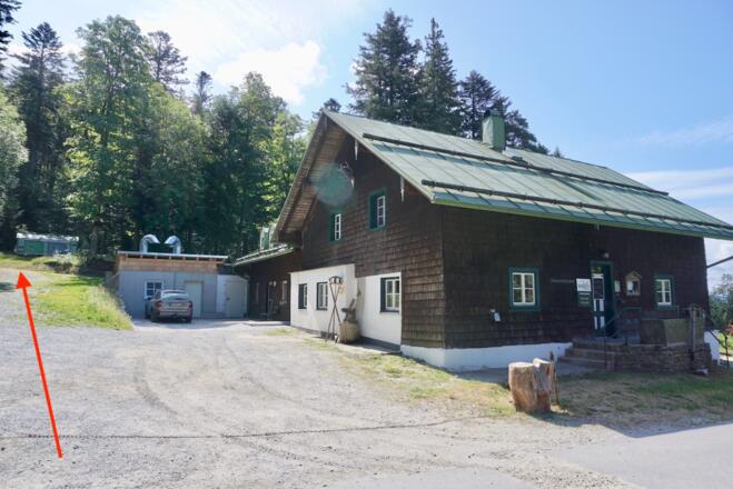 Berghütte Schareben - links geht es zum Reischflecksattel