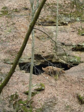 Blick zur Teufelshöhle