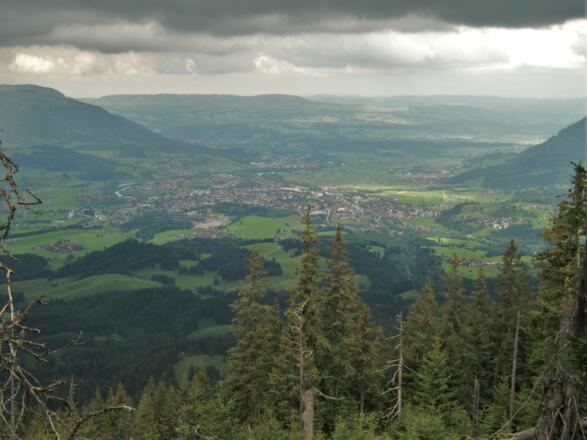 Blick nach Norden nach Sonthofen