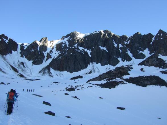 Auf dem Weg zum Mitterkarjoch