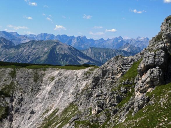 Abbruchkante vor Karwendel