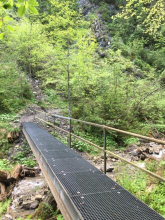 Beginn des Eybachtobelwegs