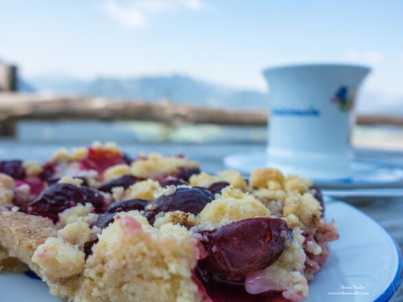 Aussicht und Genuss an der Schärtenalm.