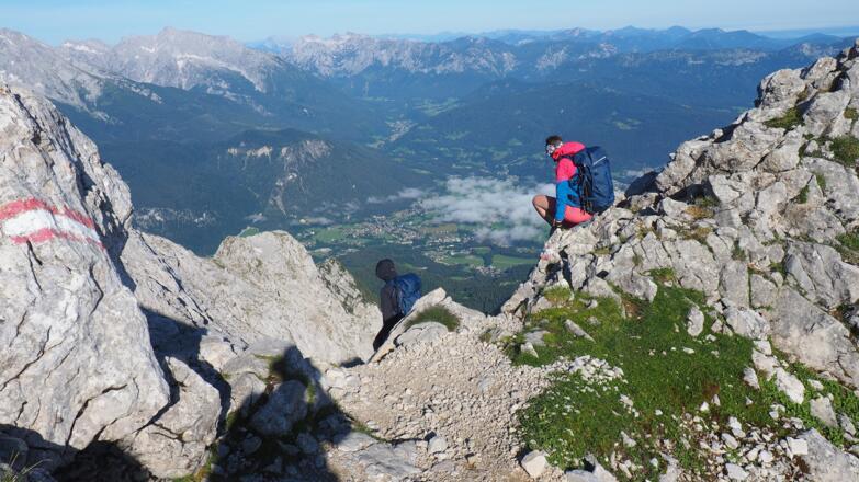 Scharte ca. 2380m am Rückweg