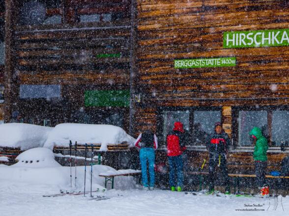 Die Skitour zum Hirschkaser ist auch bei schlechtem Wetter machbar.