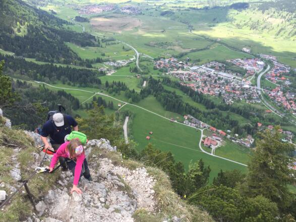 Schöner Tiefblick auf Oberammergau