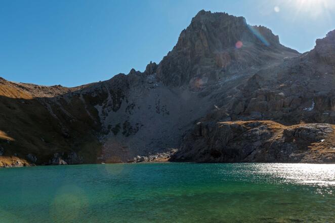 der Gufelsee mit Parzinnspitze