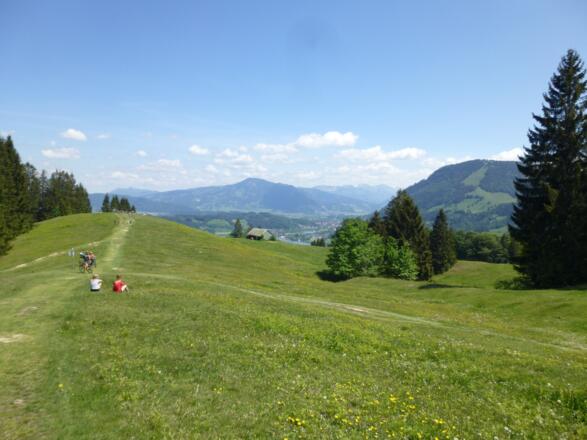 Am Alpseeblick kurz vor der Pfarralpe
