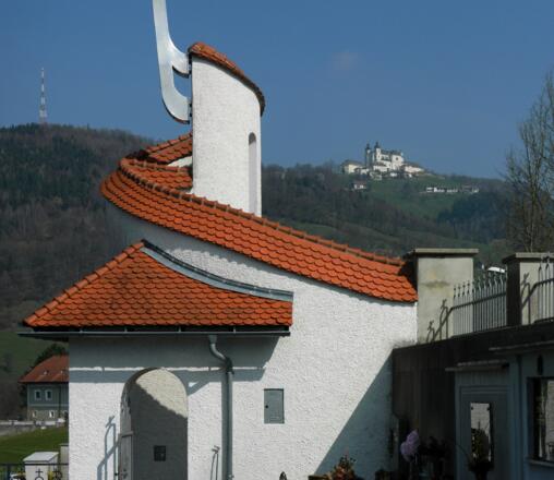 Friedhofskapelle Böhlerwerk gegen Sonntagberg
