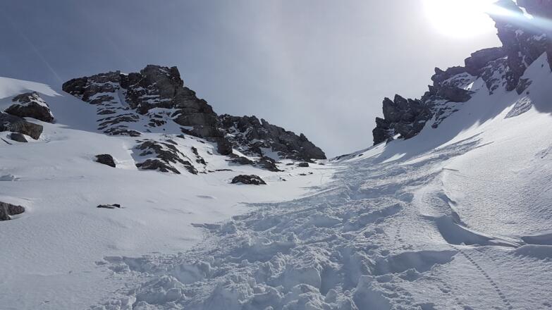 Schlussanstieg zum Scharnitzsattel 2441m