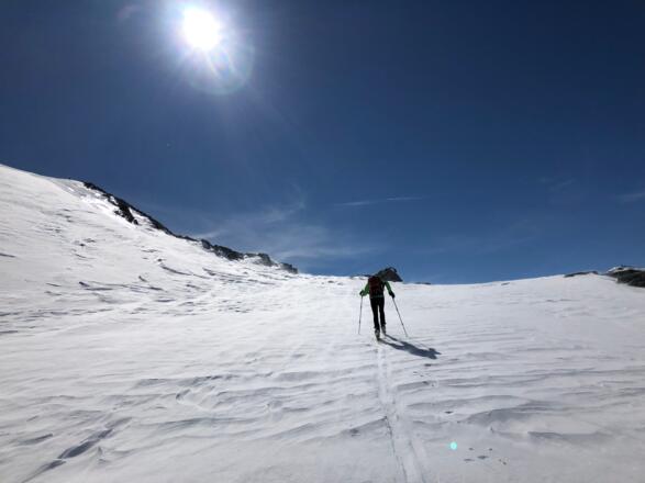 Die letzten Meter zur Fraganter Scharte